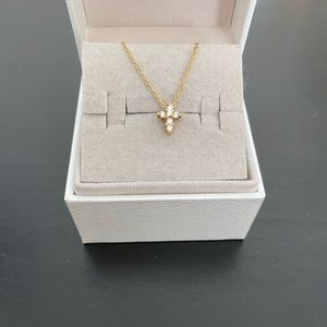 Roberto Coin Tiny Treasures Diamond Cross Necklace